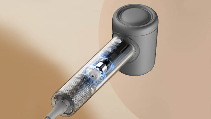 Мощный фен для волос. Deerma CF51W получил мощный движок, который позволяет быстро и качественно просушить волосы. Мощный фен для волос. Deerma CF51W получил мощный движок, который позволяет быстро и качественно просушить волосы. Фото.