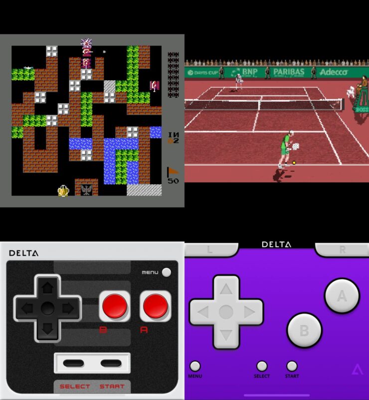 Эмулятор с поддержкой геймпада. Виртуальный контроллер в Delta стилизован под соответствующую приставку. Эмулятор с поддержкой геймпада. Виртуальный контроллер в Delta стилизован под соответствующую приставку. Фото.