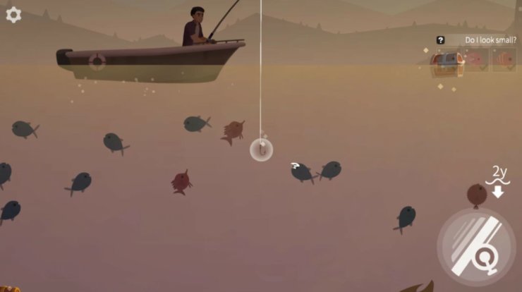 Casting Away — бесплатная игра про рыбалку. Расслабляющая игра позволит залипнуть в телефоне и немного перевести дух. Фото.
