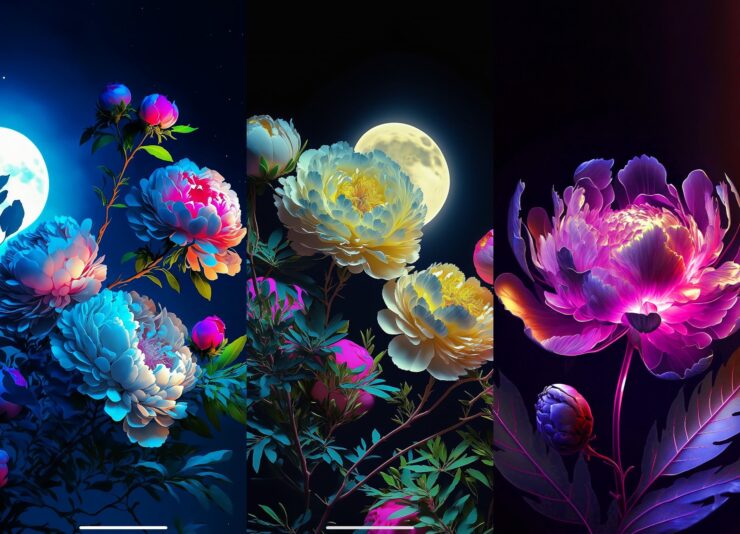 Неоновые обои на телефон. Эти обои шикарно смотрятся на OLED-экранах Айфонов. Изображение: idownloadblog.com. Фото.