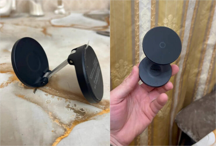 Настенный держатель для iPhone на магнитах. Этот крепеж можно разместить где угодно. Настенный держатель для iPhone на магнитах. Этот крепеж можно разместить где угодно. Фото.