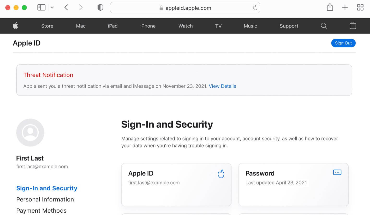 Что будет, если войти в чужой Apple ID. Если с вашим Apple ID будет что-то неладное, вы получите уведомление на почту и такую табличку на странице Apple ID. Фото.