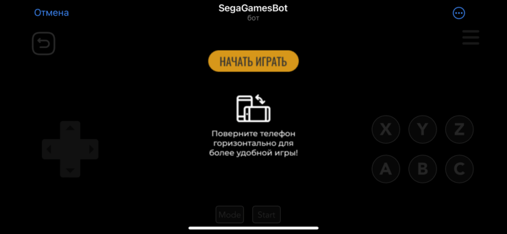 Эмулятор Sega на Айфон. На моем iPhone XR игра по началу не запускалась даже в горизонтальной ориентации. Эмулятор Sega на Айфон. На моем iPhone XR игра по началу не запускалась даже в горизонтальной ориентации. Фото.
