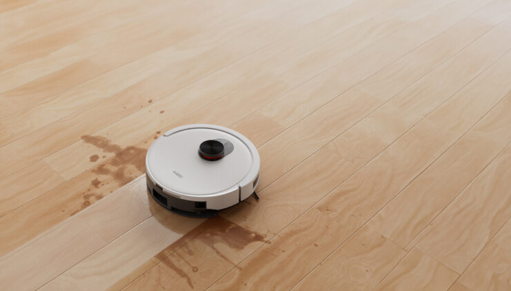 Робот-пылесос с функцией влажной уборки. Этому пылесосу можно доверить даже мойку полов. Фото.