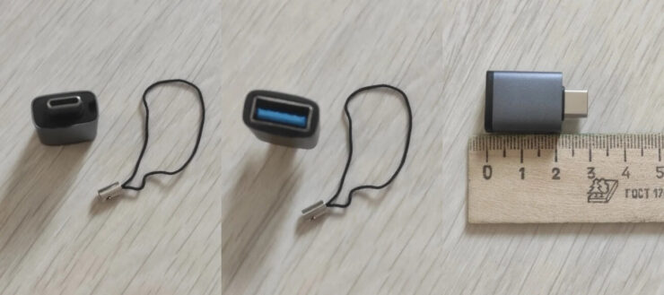 Переходник с USB-C на USB. Главное, не потерять переходник. С учетом его размеров сделать это очень легко. Переходник с USB-C на USB. Главное, не потерять переходник. С учетом его размеров сделать это очень легко. Фото.