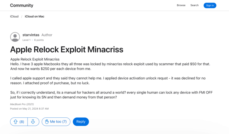 Взлом техники Apple. Пользователи все чаще сталкиваются с таким способом взлома. Фото.