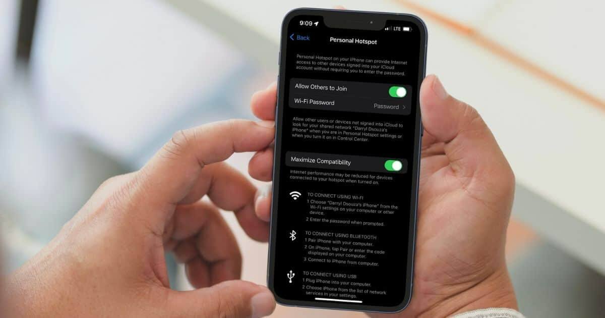Не получается раздать интернет с Айфона. Что делать. Фото.
