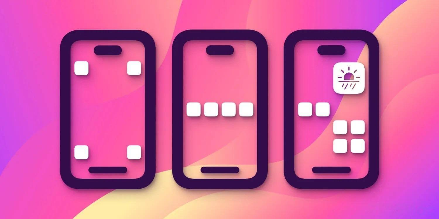 Красиво расставить приложения на Айфоне. Иконки приложений можно будет размещать, как вам захочется. Изображение: 9to5Mac.com. Фото.