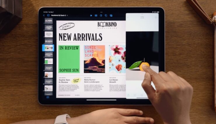 Какой процессор в iPad Air. С процессором M2 никаких проблем при использовании многозадачности не возникнет. Фото.