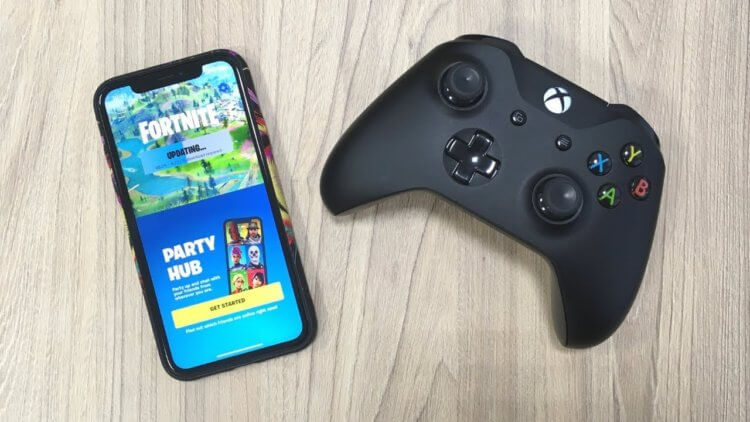 Контроллер для XBOX Series. Контроллер от XBOX тоже можно подключить к Айфону. Изображение: YouTube. Фото.