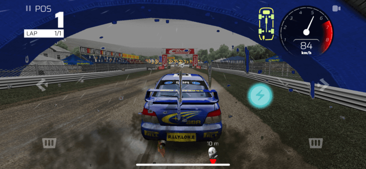‎Rally One — гонки на Айфон. В игре очень хорошая графика. Фото.