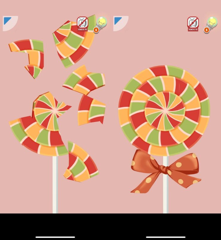 Make It Perfect 2 — бесплатная игра на Айфон. Соберите леденец по частям и выполните другие задания, чтобы все выглядело идеально. Make It Perfect 2 — бесплатная игра на Айфон. Соберите леденец по частям и выполните другие задания, чтобы все выглядело идеально. Фото.