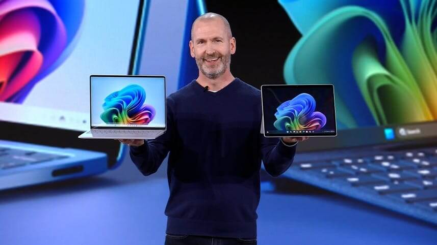 Какой ноутбук на Windows лучше. Microsoft представила сразу два компьютера. Surface Pro справа с возможностью отстегнуть клавиатуру. Изображение: Microsoft. Фото.