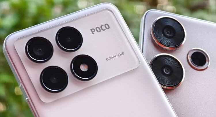Какой планшет на Андроиде лучше. POCO F6 от POCO F6 Pro можно отличить по блоку камер на задней панели. Изображение: androidauthority.com. Фото.