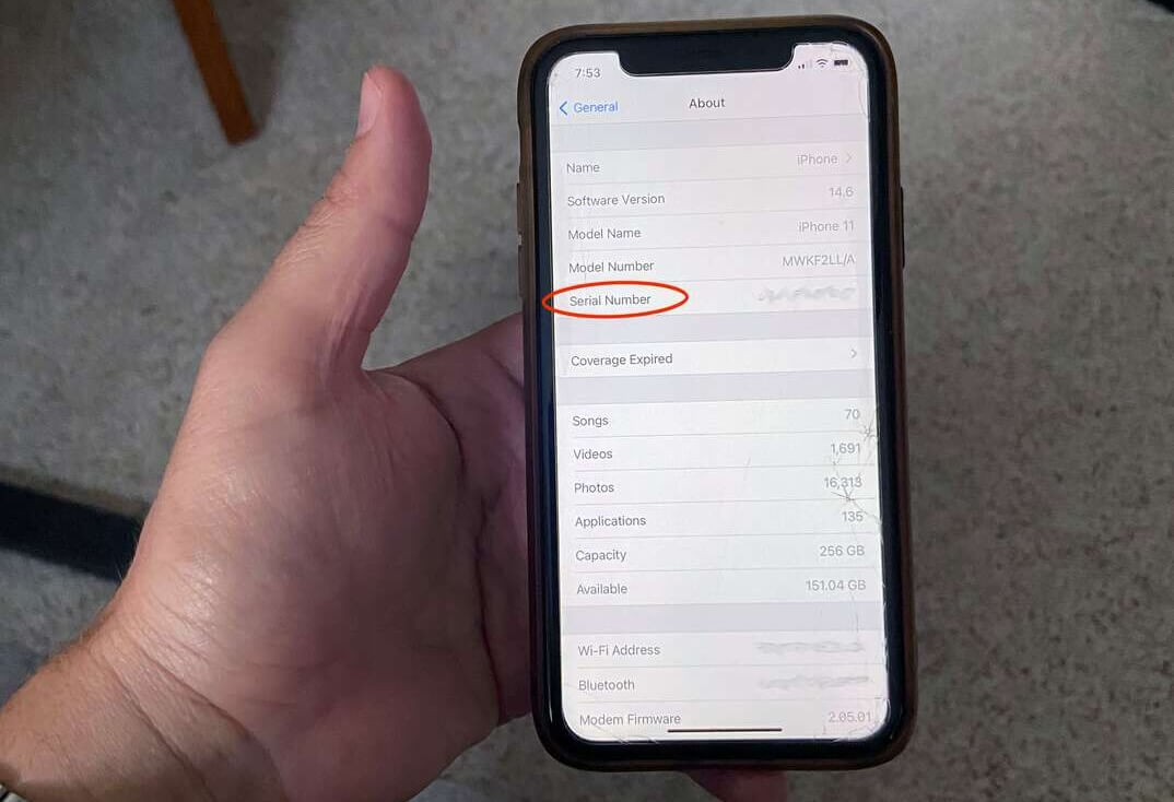 Как iPhone и другие устройства Apple взламывают по серийному номеру. Фото.