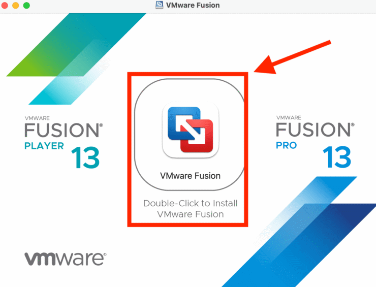 Виртуальная машина VMware. Щелкните по центру этого окна для начала установки. Фото.