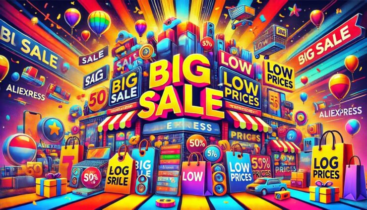 Распродажи на АлиЭкспресс проходят даже летом. Фото.