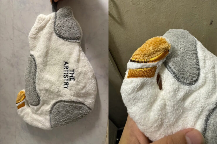 Полотенце для ванной. Очень прикольное полотенце. Фото.