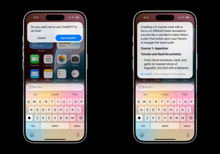 Обновление Siri с искусственным интеллектом и ChatGPT. А еще Siri научилась юзать ChatGPT! Обновление Siri с искусственным интеллектом и ChatGPT. А еще Siri научилась юзать ChatGPT! Фото.
