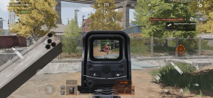 Как играть в Arena Breakout. Прицелиться во врага будет очень непросто. Фото.