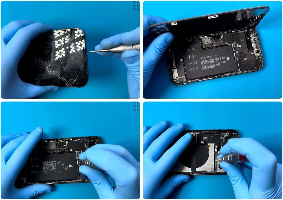 Замена экрана на iPhone. Замена экрана теперь станет дешевле, за счет возможности использовать неоригинальные комплектующие. Изображение: novosibirsk.ditell.ru. Фото.