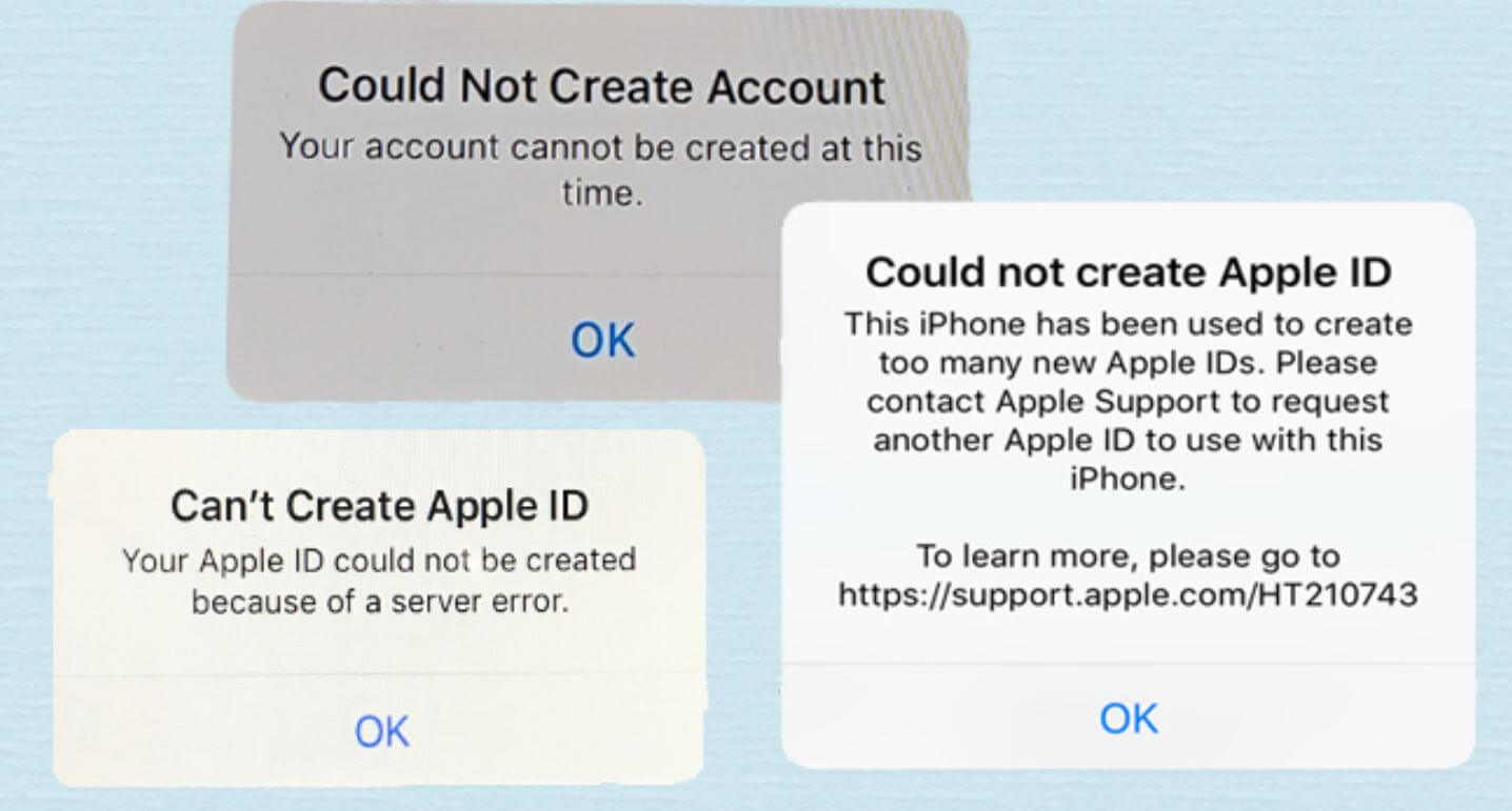 Не получается создать Apple ID на Айфоне. Что делать