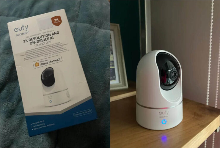 Мини-камера видеонаблюдения с Wi-Fi. Эту камеру можно добавить в умный дом Apple. Фото.