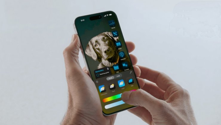 Что нового в iOS 18. Можно менять цвет иконок на экране «Домой». Что нового в iOS 18. Можно менять цвет иконок на экране «Домой». Фото.