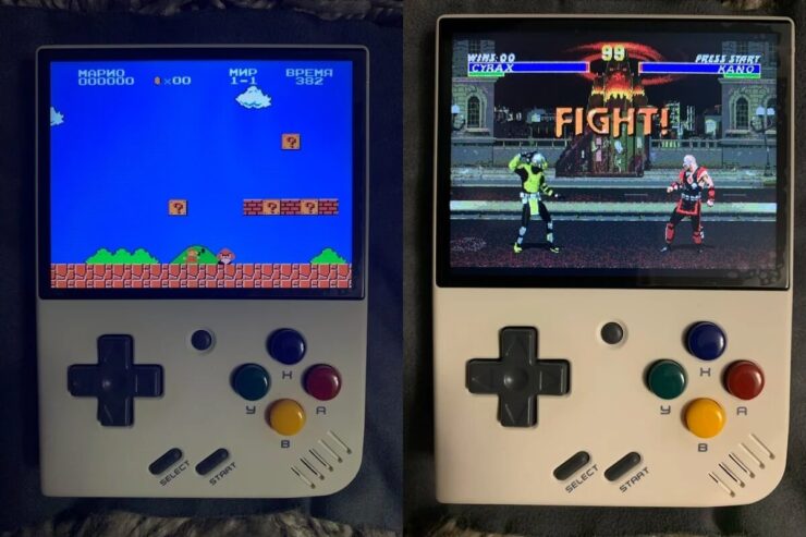MIYOO Mini Plus — портативная ретро-консоль. Сможете и в «Марио» погонять, и в Mortal Combat. Вы ограничены только фантазией.. Фото.