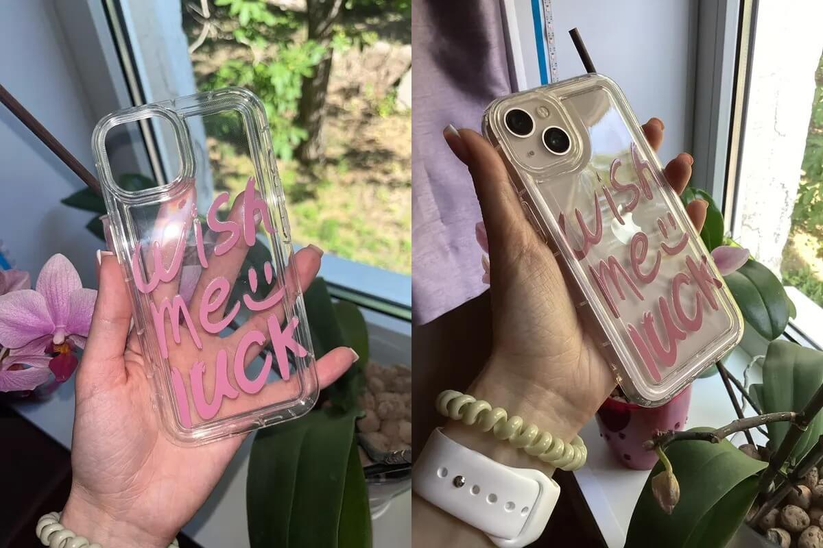 Чехол на Айфон с принтом. Вариантов чехлов у продавца действительно много. Фото.