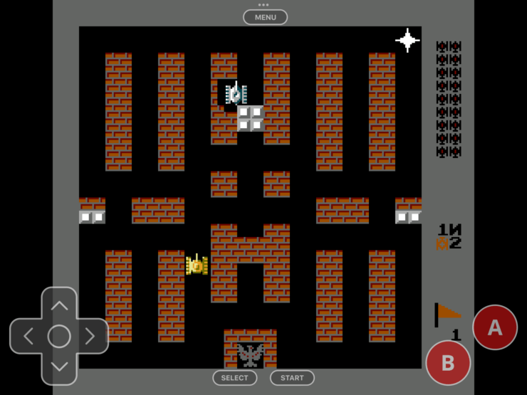 Обновление эмулятора Delta. В горизонтальной ориентации кнопки будут размещены по краям экрана. Фото.