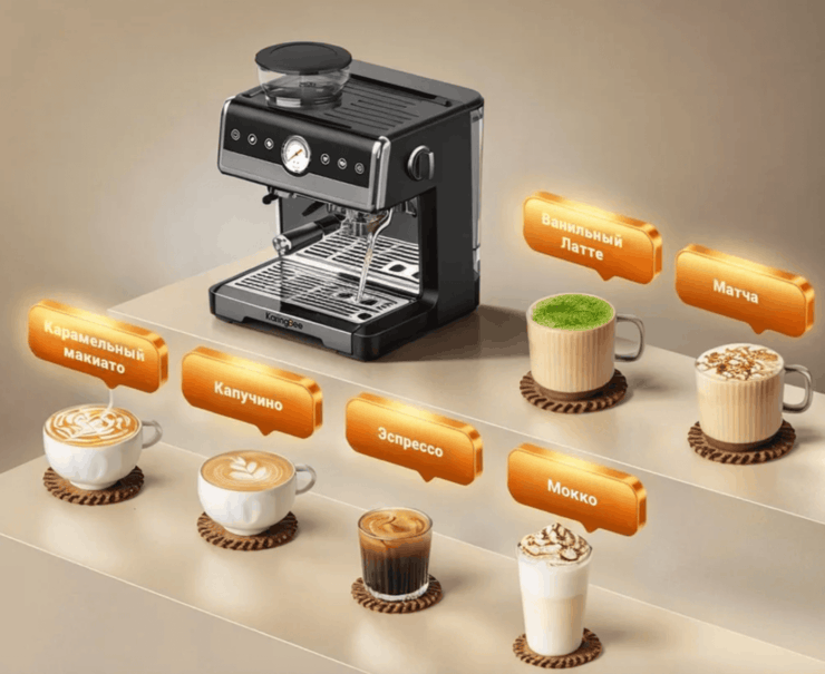 Какую кофемашину лучше купить. С этой кофемашиной вы сможете приготовить большое количество разных вкусных напитков. Изображение: ozon.ru. Какую кофемашину лучше купить. С этой кофемашиной вы сможете приготовить большое количество разных вкусных напитков. Изображение: ozon.ru. Фото.