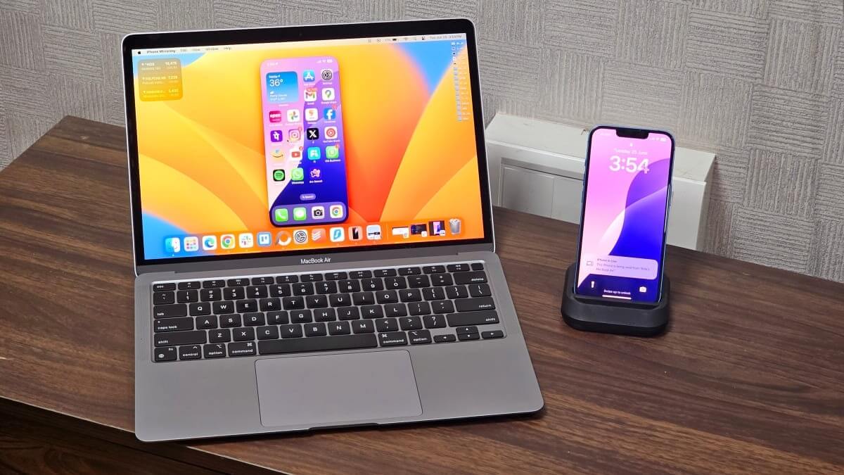 Как вывести экран iPhone на компьютер с macOS Sequoia. Фото.