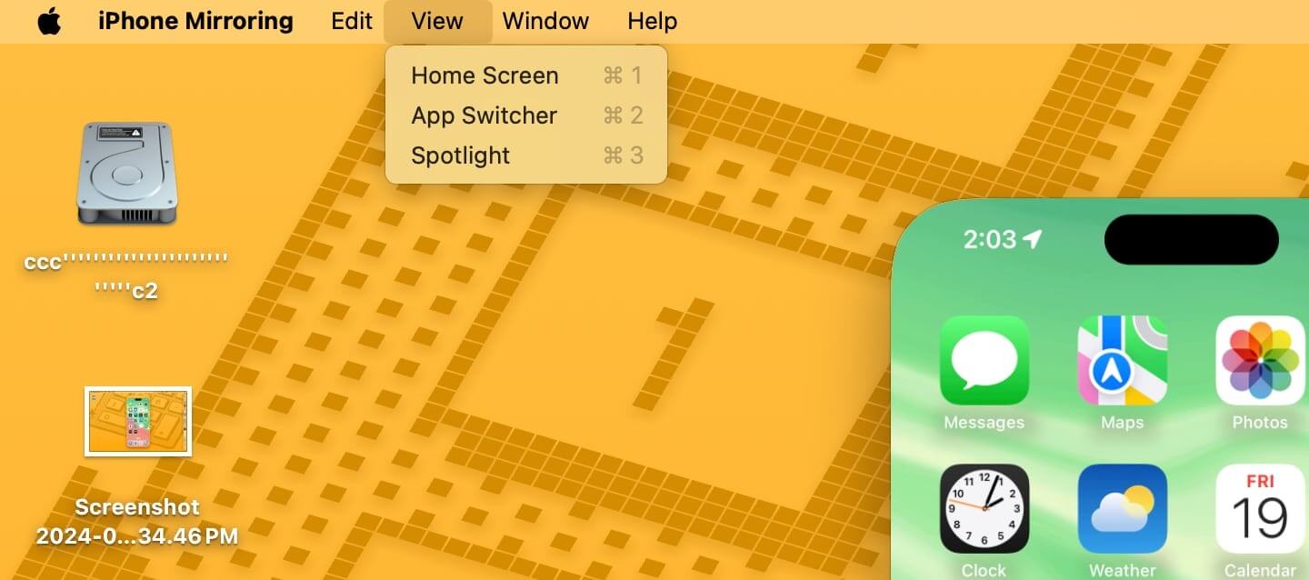 Управлять Айфоном через компьютер. Проще воспользоваться горячими клавишами, чем статус-баром. Изображение: macrumors.com. Фото.