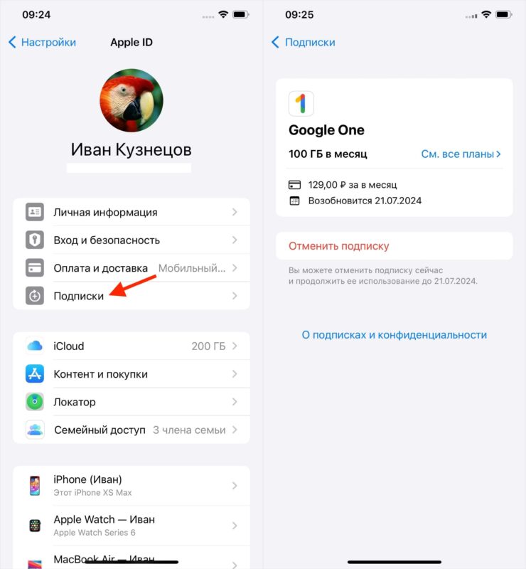 Зачем менять регион на iPhone. Не забудьте отменить все подписки, включая iCloud. Фото.