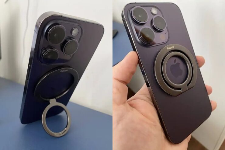 Кольцо-держатель для Айфона. Кольцо просто магнитится к задней панели Айфона. Кольцо-держатель для Айфона. Кольцо просто магнитится к задней панели Айфона. Фото.