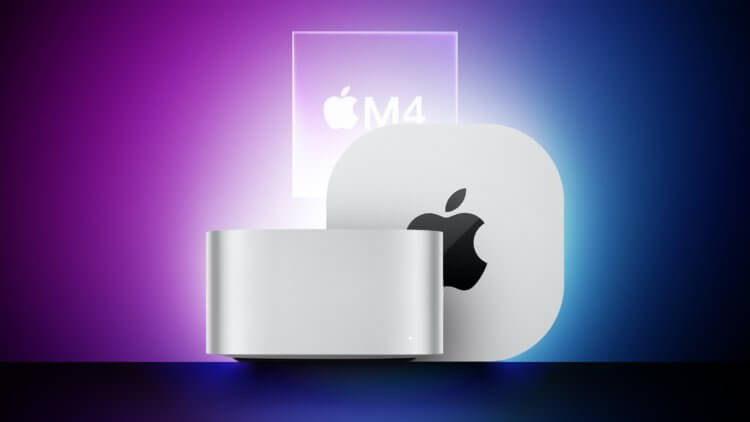 Компьютеры Apple с процессором M4. На столе Mac mini будет занимать намного меньше места. Изображение: macrumors.com. Компьютеры Apple с процессором M4. На столе Mac mini будет занимать намного меньше места. Изображение: macrumors.com. Фото.