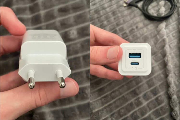 Зарядное устройство GaN для iPhone 30 Вт. Айфону не нужна более мощная зарядка, а значит, нет смысла платить больше. Зарядное устройство GaN для iPhone 30 Вт. Айфону не нужна более мощная зарядка, а значит, нет смысла платить больше. Фото.