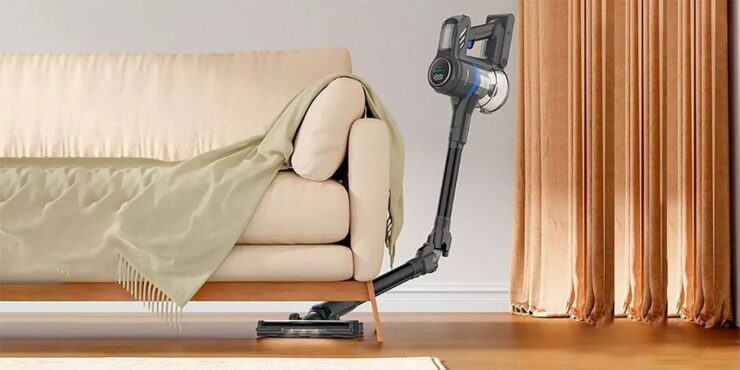 Вертикальный пылесос для дома. Сложите трубу и сможете пропылесосить в самых труднодоступных местах. Изображение: mishka-shop.com. Вертикальный пылесос для дома. Сложите трубу и сможете пропылесосить в самых труднодоступных местах. Изображение: mishka-shop.com. Фото.