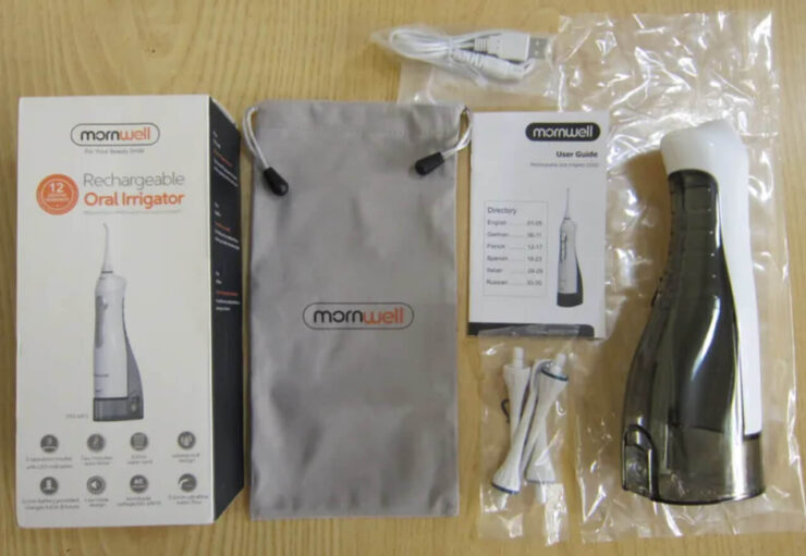 Ирригатор Mornwell вместо зубной нити. Ирригатор защитит ваши десна от повреждений и вычистит остатки пищи. Ирригатор Mornwell вместо зубной нити. Ирригатор защитит ваши десна от повреждений и вычистит остатки пищи. Фото.