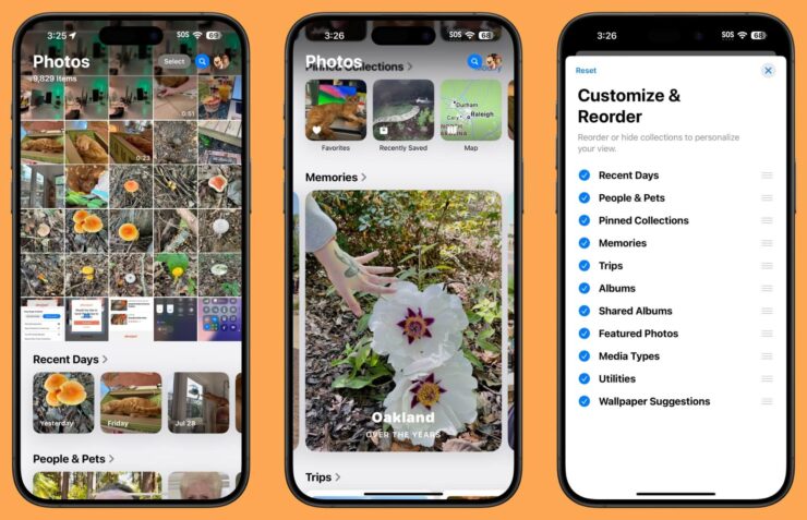 Что нового в iOS 18.1 beta 2. Приложение «Фото» стало немного проще, чем в первых версиях. Изображение: macrumors.com. Фото.
