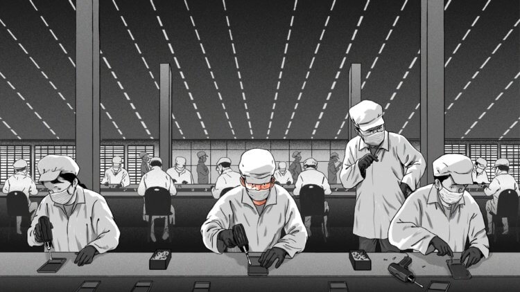 Можно ли вернуть украденный Айфон. Разборка и дальнейшее использование Айфонов производится в условиях строжайшей чистоты. По сути, это подпольное производство. Фото: Rest of World. Можно ли вернуть украденный Айфон. Разборка и дальнейшее использование Айфонов производится в условиях строжайшей чистоты. По сути, это подпольное производство. Фото: Rest of World. Фото.