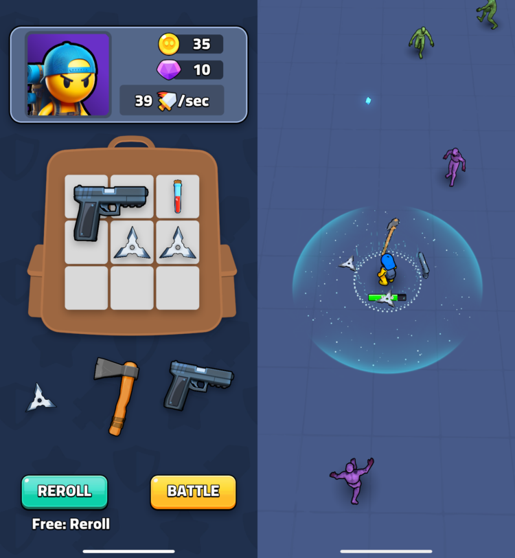 Backpack Survivors — игра на выживание. Чем больше вы положите в рюкзак, тем дольше продержитесь. Backpack Survivors — игра на выживание. Чем больше вы положите в рюкзак, тем дольше продержитесь. Фото.