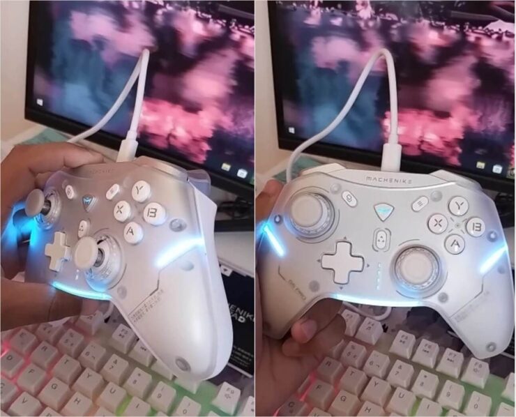 Беспроводной геймпад Machenike G5 Pro. Machenike — известный производитель геймерского оборудования. Беспроводной геймпад Machenike G5 Pro. Machenike — известный производитель геймерского оборудования. Фото.