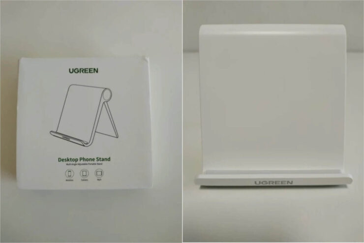 Металлическая подставка Ugreen для гаджетов. В продаже есть также черная версия. Металлическая подставка Ugreen для гаджетов. В продаже есть также черная версия. Фото.