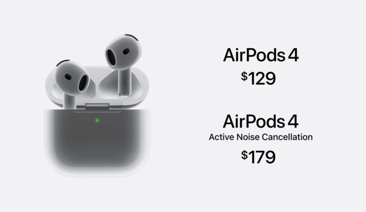 Сколько стоят новые AirPods. AirPods 4 подешевели относительно цены своих предшественников на старте продаж. Фото.