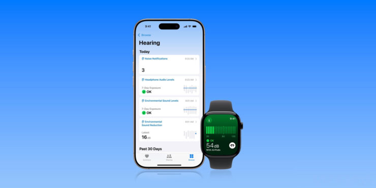 Шумоподавление в наушниках AirPods. Наушники защитят ваш слух от излишне резких звуков. Изображение: 9to5mac.com. Шумоподавление в наушниках AirPods. Наушники защитят ваш слух от излишне резких звуков. Изображение: 9to5mac.com. Фото.