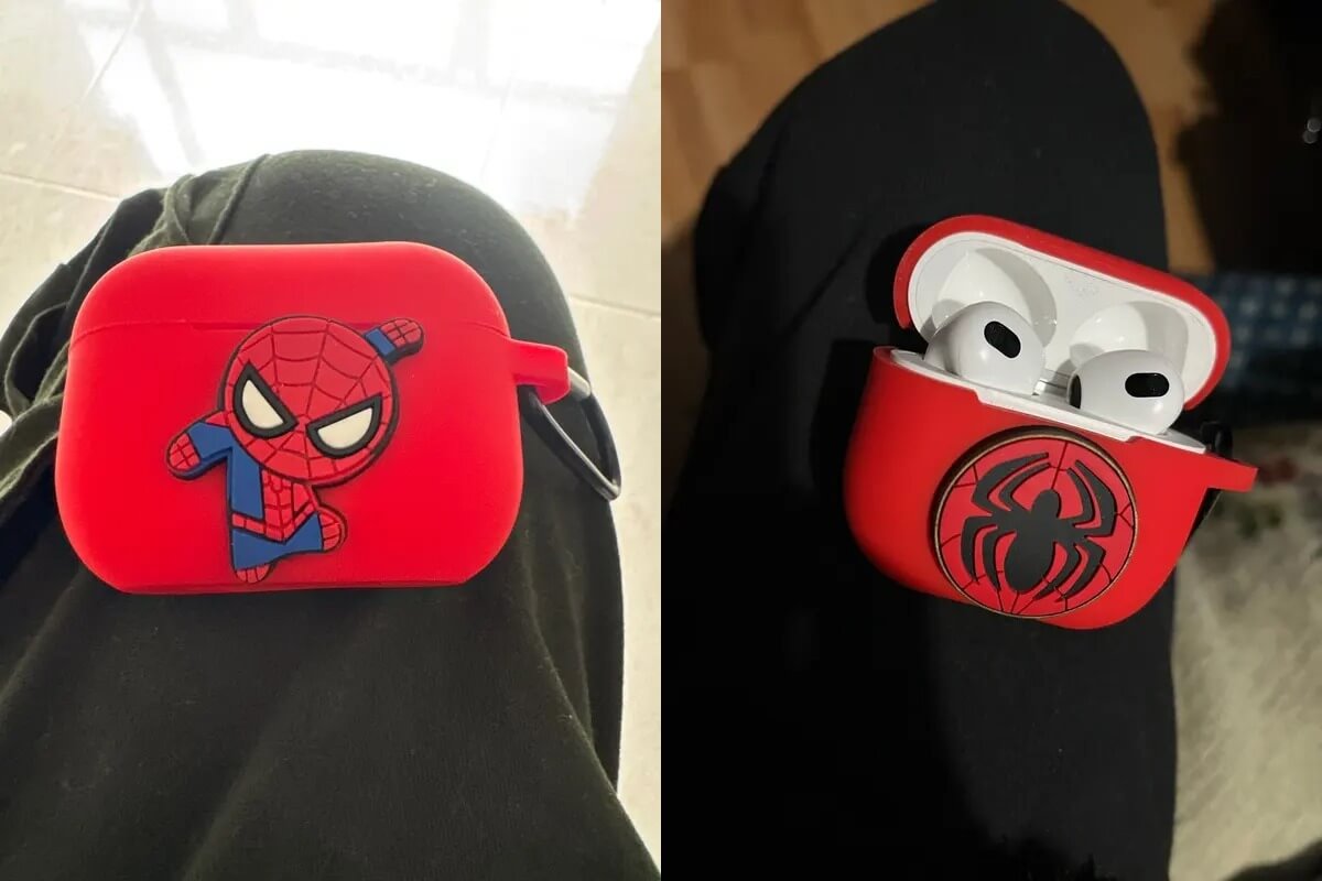 Чехол для наушников AirPods. Супергерои всегда будут с вами. Фото.