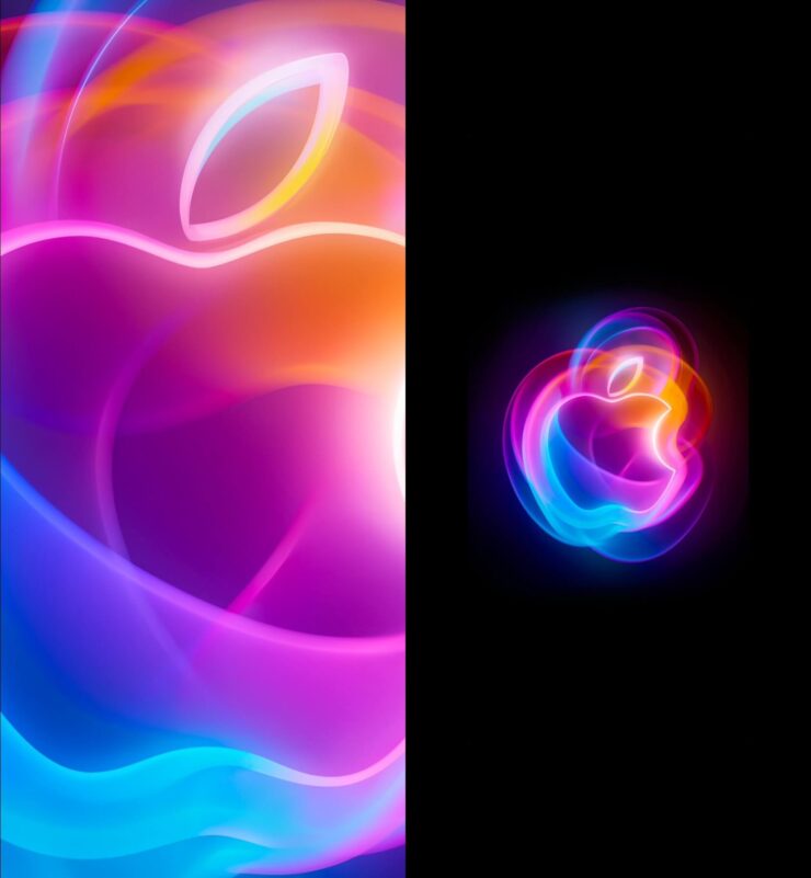 Обои с презентации Apple. Красивые обои в стиле приглашения на презентацию iPhone 16. Изображения: Basic Apple Guy. Фото.