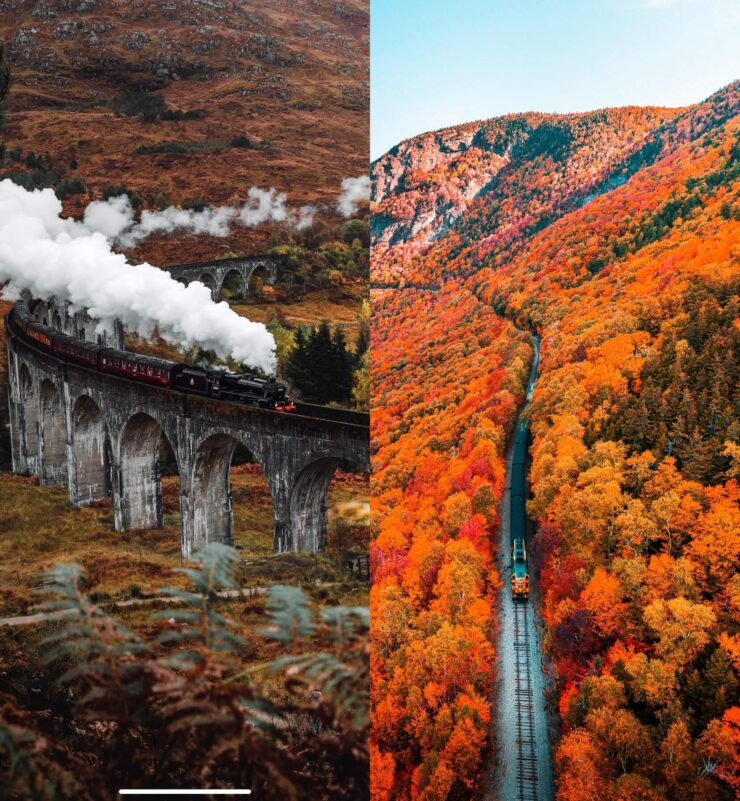 Осенние обои на телефон. Вторая картинка выглядит особенно эффектно. Изображения: akspic.ru. Фото.